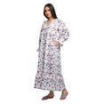 thumbnail image 2 of Moomaya Printed Nightdress For Ladies Cotton Ruffled Border Nursing Nightwear, 2 of 5