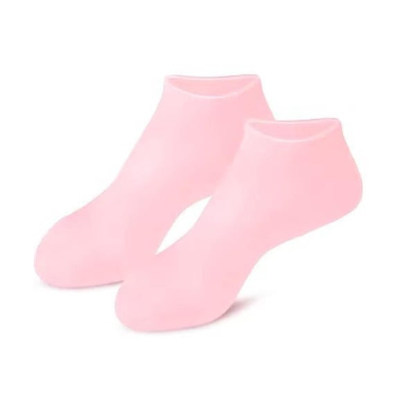 Stokin Tumit Gel Pelembap Silikon, 1 Pasang, untuk Penjagaan Kulit Kaki Retak, Stokin Pelindung