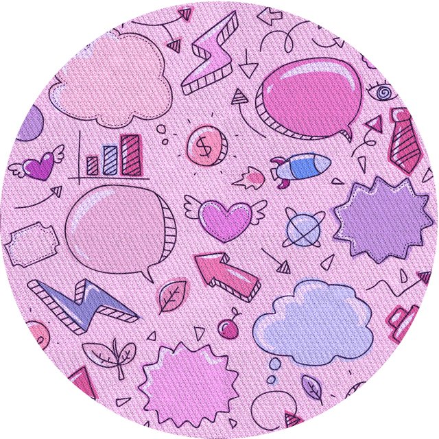 Ahgly Tapis Rond Lavable en Machine Intérieur Transitionnel Orchidée Violet, 7 Pieds Rond
