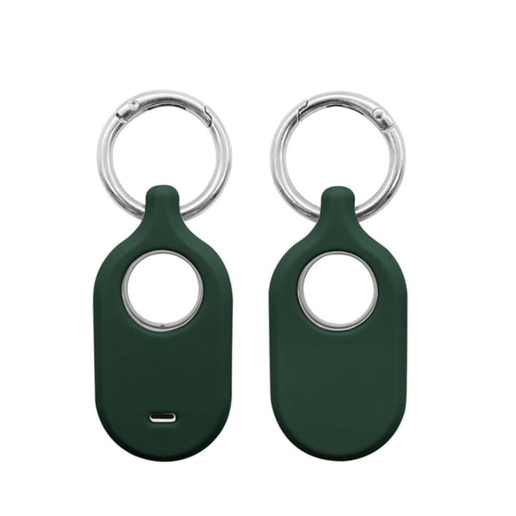 Haobuy 2pcs for Samsung Galaxy SmartTag 2 Silicone Case with Keychain, Anti-Scratch Shockproof Cover for Pets Kids