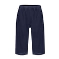 thumbnail image 5 of Womens Casual Shorts Summer Drawstring Elastic Waist Comfy Shorts with Pockets, 5 of 5