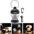 thumbnail image 2 of Retro Style Camping Lantern Lamp Hanging Light for Backpacking Vintage Survival Black, 2 of 8