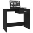 thumbnail image 3 of vidaXL Desk Black 100x50x76 cm Engineered Wood, 3 of 6
