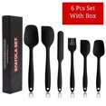 thumbnail image 1 of Ensembles de 5/6 Spatules Sans BPA Grattoirs en Silicone Cuillère Antiadhésive Résistant à la Chaleur Ustensiles de Cuisine Outils de Cuisson, 1 of 3