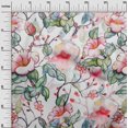 thumbnail image 3 of oneOone Viscose Chiffon Red Fabric Florals Craft Projects Decor Fabric Printed By The Yard 42 Inch Wide, 3 of 4