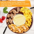 thumbnail image 4 of Huayishang Cooking Utensils Melting Pot Fondue Pot Set For And Cheese With Dipping Forks 9 Ounce Detachable Bowl For Melts Cheese Melts, 4 of 8