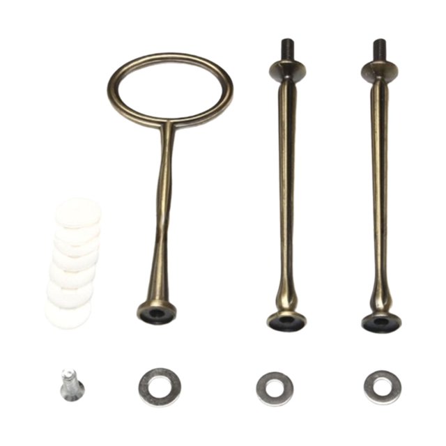 jifeng Cake Plate Stand Handle Heavy Duty Hardware Rod for Daily Use Party Birthday antique cyan