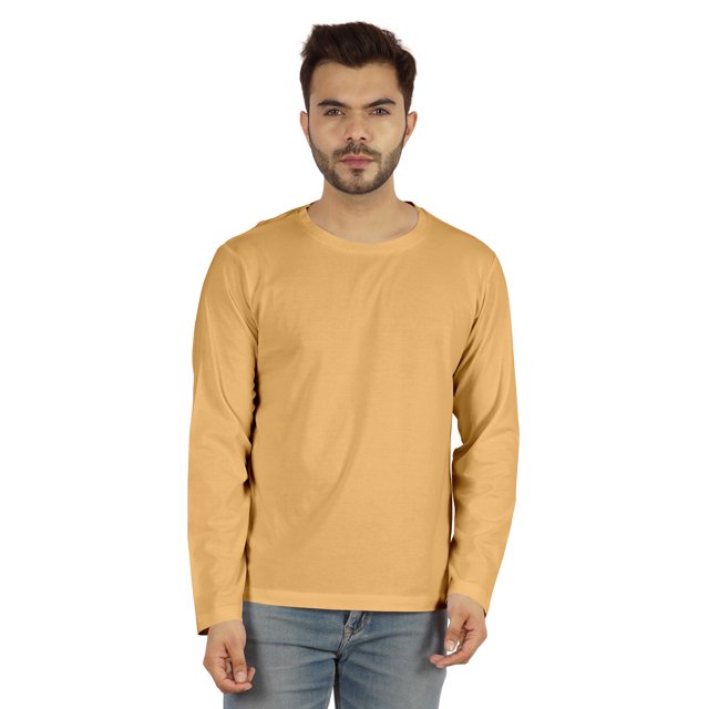 Inkmeso Men's Long Sleeve Cotton Basic Shirt Lightweight Solid T-Shirts