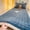 Dark Blue#1591, variant on Winter Milk Velvet Twin Mattress Pad for Dorm Bunk Bed, Thick Warm Floor Mattress Topper