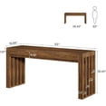 thumbnail image 2 of Finmind Table de Bar 63 Pouces pour 4, Table de Pub Hauteur Comptoir, Bistro, Brun Rustique, 2 of 7