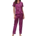 thumbnail image 1 of Ensemble de Pyjama pour Femmes Pantalon Ensemble Mode pour Femmes Tenue d'Intérieur Pyjama Femme Ensemble Deux Pièces Manches Longues Pantalon Ensemble de Pyjama Tenue d'Intérieur, 1 of 7