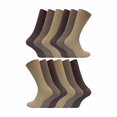 thumbnail image 1 of 12 Pair Multipack Mens 100% Cotton Socks | Sock Snob | Ribbed Dress Socks, 1 of 2