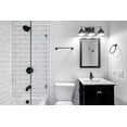 thumbnail image 2 of Aura 4-Piece Bathroom Hardware Accessory Kit, Matte Brass, Towel Bar, Towel Ring, Robe Hook, Toilet Paper Holder, 2 of 2