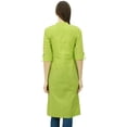 thumbnail image 1 of Phagun Kurti Tunique Unie en Coton Col Mandarin Kurta Blouse Ethnique Décontractée, 1 of 2