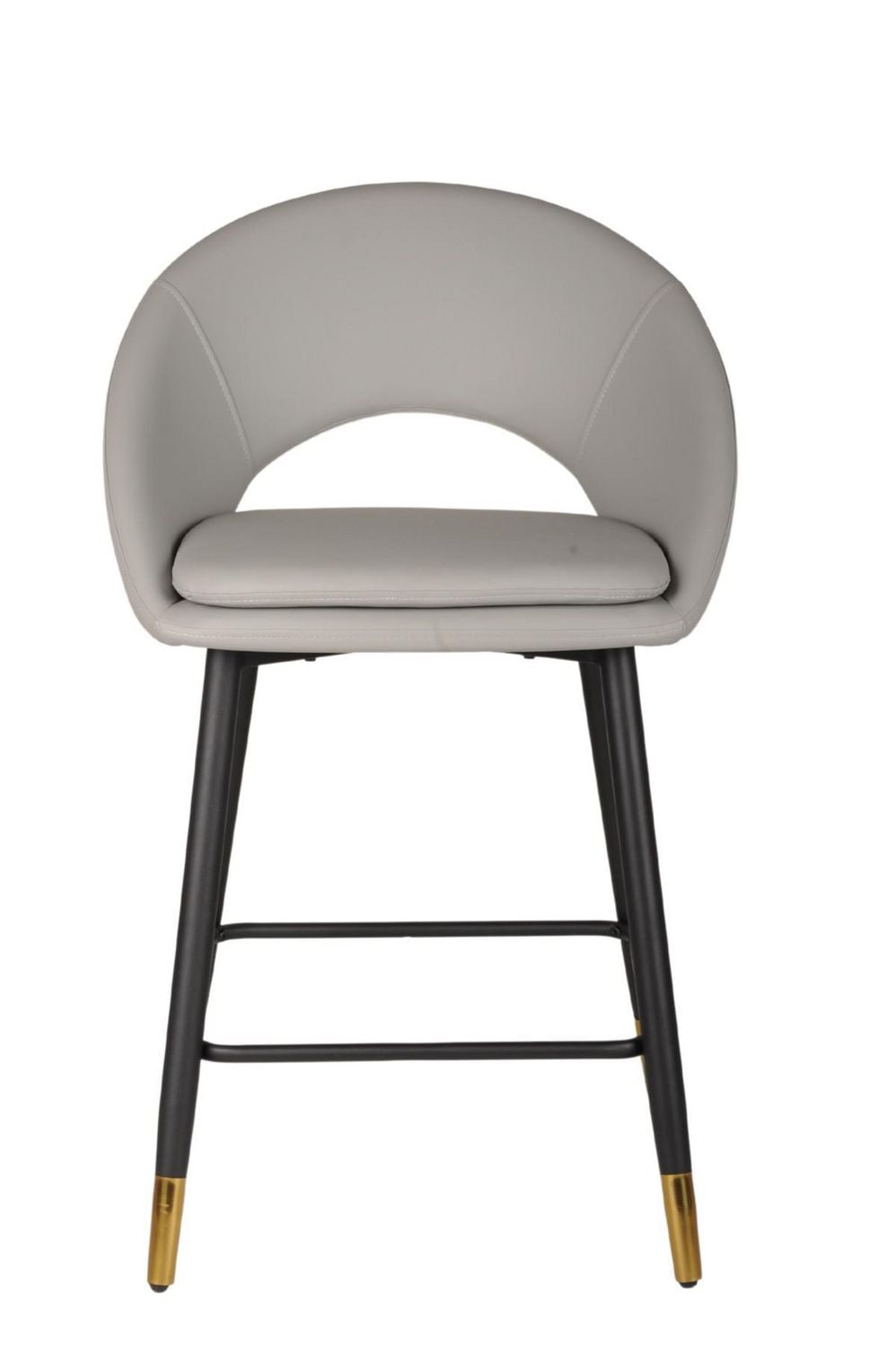 Tabouret de Bar Valentina, Ensemble de 2, Gris