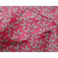 thumbnail image 4 of oneOone Silk Tabby Fabric Leaves Block Print Fabric By The Yard 42 Inch Wide, 4 of 4