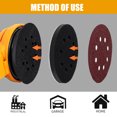 thumbnail image 3 of RULLINE 5-Pack 5" Hook & Loop Backing Pads - 8-Hole Soft Sponge Cushion, Dense Buffer Interface Pads for Tools, 3 of 8