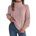 thumbnail image 2 of Qertyioot Chandails Tricotés pour Femmes, Mode pour Femmes Manches Longues de Noël Col Rond Ample Tendance Hauts Blouse Chandail, 2 of 4