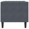 thumbnail image 3 of vidaXL Chesterfield Sofa Chair Dark Grey Velvet, 3 of 5
