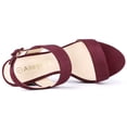 thumbnail image 4 of BLISSFUL STEP Women's Slingback Platform Chunky Heeled Sandals, 4 of 4