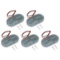 thumbnail image 1 of 5 Pcs 6LED 12V Indicateurs de Marqueur Latéral pour Camion Remorque Accessoire Pratique (Rouge), 1 of 9