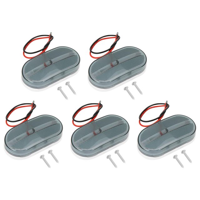 5 Pcs 6LED 12V Indicateurs de Marqueur Latéral pour Camion Remorque Accessoire Pratique (Rouge)