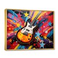 thumbnail image 2 of Designart Pop Art framed wall art decor, Pop Art framed wall Art, Music in Pop Art Style , Multi-Color Glam Gold framed wall art, 20x12 inches Gold Frame, 2 of 5