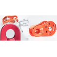 thumbnail image 4 of jinwen Outdoor Caving Rescuing Lifting Rock Climbing Fixed Rope Pulley Gear 26KN Orange, 4 of 5