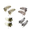 thumbnail image 2 of Wweixi 2x Zinc Alloy Made Curtain Tieback With Functional And Elegant Leaf Easy silver 1Set, 2 of 6