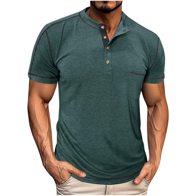 Wancir Chemises pour Hommes Liquidation Vente Mode Homme Chandail Décontracté Uni Manches Longues Col Rond Blouses