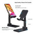thumbnail image 3 of Foldable Smart Phone Tablet Desktop Holder Stand - Black, 3 of 5