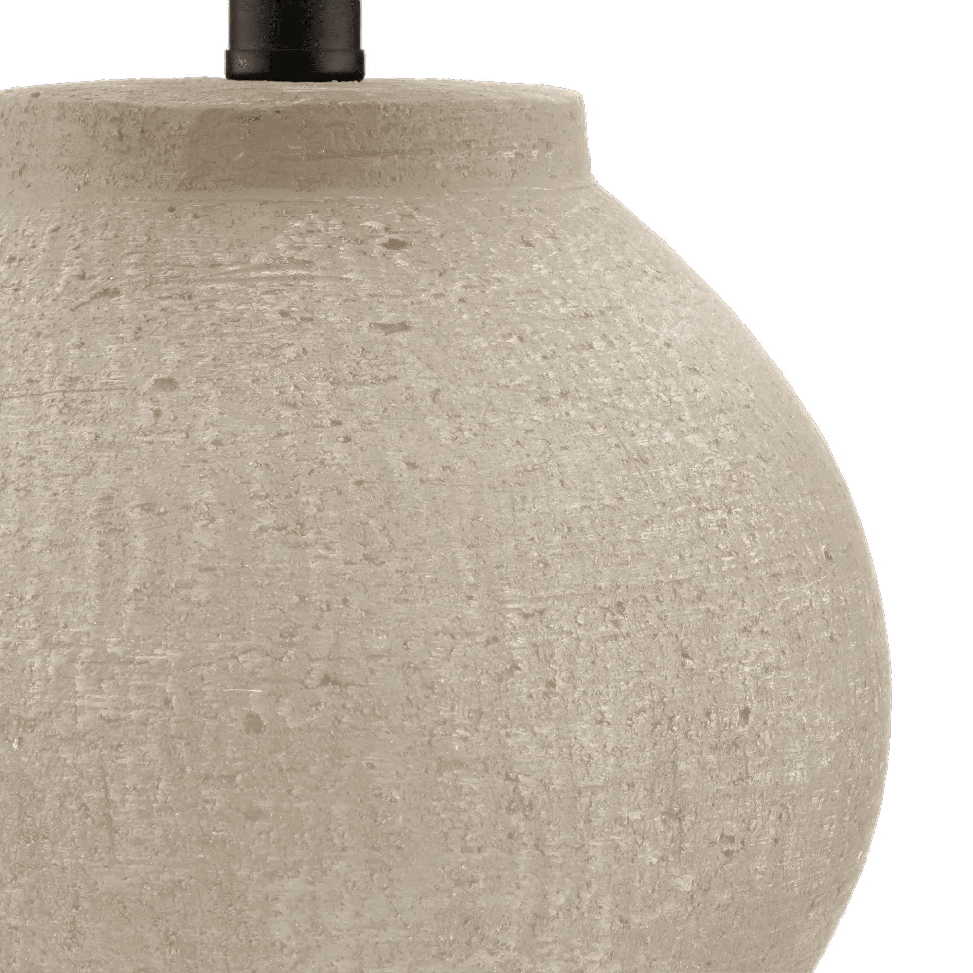 Lampe de table en céramique beige fini béton moderne Bouclair