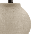thumbnail image 3 of Bouclair Modern Textured Concrete Beige Ceramic Table Lamp, 3 of 4