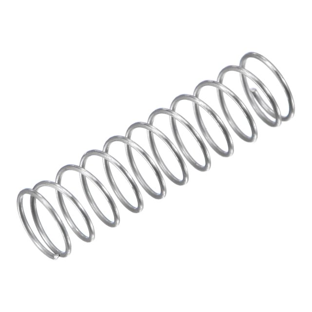 Unique Bargains 4mmx0.3mmx15mm 304 Stainless Steel Compression Spring 2N Load Capacity, 15pcs