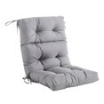 thumbnail image 4 of S SERENABLE Coussin de Dossier de Chaise d'Extérieur Coussin de Chaise pour Extérieur Intérieur Mobilier de Patio Gris Pâle, 4 of 9