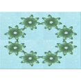 thumbnail image 1 of Ahgly Tapis Rectangulaire Lavable en Machine Intérieur Transitionnel Vert Écume de Mer, 6 Pieds x 9 Pieds, 1 of 7