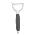 thumbnail image 1 of Starfrit Ultra Sharp Razor Peeler, Straight Blade, Ergonomic Handle, Protective Cover Included, Perfect for Carrots, Potatoes, Cucumbers, Apples, Dishwasher Safe, Eye Remover, 1 of 3