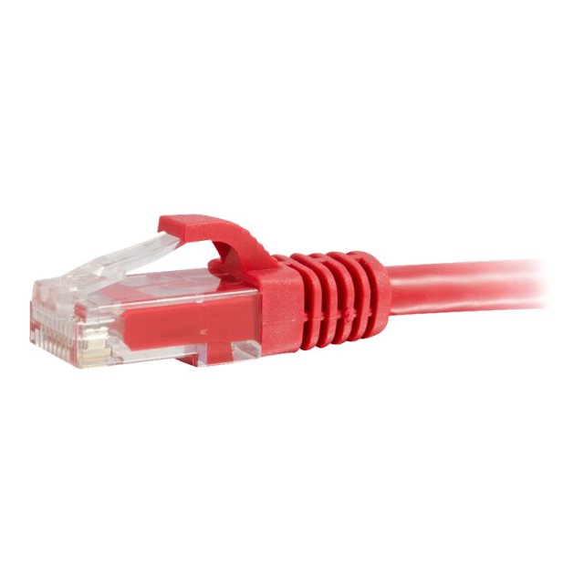 C2G Câble Ethernet de Réseau Cat6a Sans Accroc Non Blindé (UTP) de 6 Po - Rouge - Câble de Patch - RJ-45 (m) vers RJ-45 (m) - 5,9 Po - UTP - CAT 6a - Moulé, Sans Accroc, Échoué - Rouge