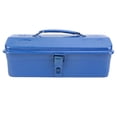 thumbnail image 2 of Blue Tool Chest Blue Toolbox Metal Structure Portable Tool Storage Organizer with Unique Style Design Suitable for Outdoor Work Made of High Grade Metal, 2 of 7