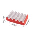 thumbnail image 4 of EGNMCR Kitchen Utensils Set, Cooking Utensils Set, Mesh Baking Tray Grill Sponge Rub Barbecue Net Rust Removal Sponge Cleaning Brush Double Sided Wavy Gaps Cleaning Brush Sponge Sponge, 4 of 9