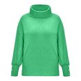thumbnail image 4 of EGNMCR Chandail Col Roulé pour Femmes, Pulls pour Femmes et Chandail d'Hiver Décontracté pour Femmes Blouse à Col Roulé Tricot Manches Longues Hauts Unis Pulls Femmes Chandail, 4 of 8