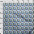 thumbnail image 3 of oneOone Silk Tabby Royal Blue Fabric African Craft Projects Decor Fabric Printed By The Yard 42 Inch Wide, 3 of 4