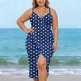 thumbnail image 4 of Sortie de Plage pour Femmes avec Sangle Ajustable, Fente Latérale Haute, Polyester Tissé Transparent, 1 Pce, 4 of 9