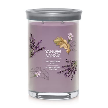 Yankee Candle Scented Candle, Dried Lavender & Oak, 20 oz Signature Large Tumbler