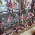 thumbnail image 3 of MAOWW 100x200cm 茅l茅gant motif floral fen锚tre rideau tulle voile porte fen锚tre rideau drap茅 panneau peluche 茅charpe Valances, 3 of 9