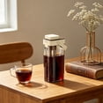 thumbnail image 3 of Outdor Cold Coffee Maker With Handle Wide Mouth 10ml Leakproof Dispenser | Coffee Pitcher Infuser Bottle For Lemonade Fruit Drinks Even Saturation Extraction Kitchen Dining Room, 3 of 5