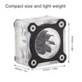 thumbnail image 3 of Compteur, Pmma + Alliage d'Aluminium Léger Compatible Refroidisseur d'Eau Durable, pour Ordinateur Bleu, Rouge, Argent, Noir, 3 of 8
