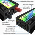 thumbnail image 3 of Mistaha Peaks Power 3000W Modified Sine Inverter High Frequency Power Inverter DC to AC Converter Car Power Inverter with 2.1A Dual USB Port Battery Clips, 3 of 6