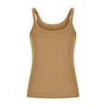 thumbnail image 4 of Timegard Tank Tops for Women Plus Size Square Neck Slim Comfy Solid Color Basic Tee Casual Going out Top, 4 of 6