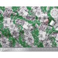 thumbnail image 3 of Soimoi polyester Crepe Fabric Leaves & Flower Floral Decor Fabric Printed Yard 52 Inch Wide, 3 of 3
